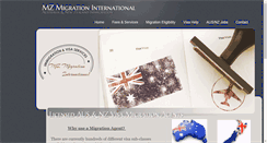 Desktop Screenshot of mzmigration.com